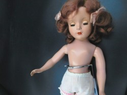 14 inch unmarked girl pink nude d
